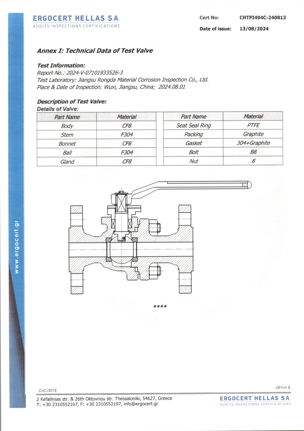 ISO15848蝶阀2,荣誉证书23